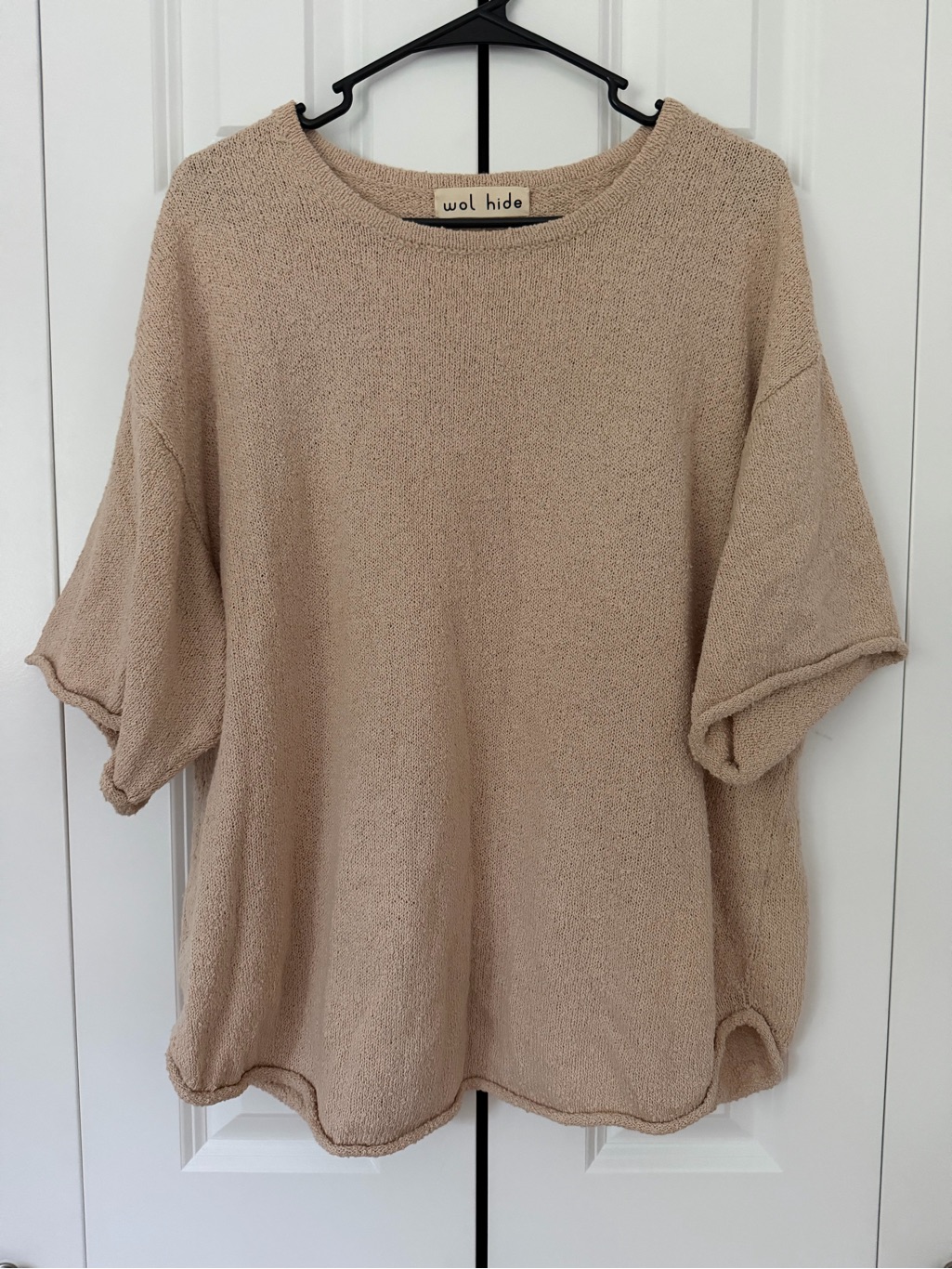 Wol Hide Boucle Tee In Almond — image 8 of 8